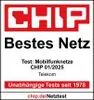Laut CHIP Mobilfunknetztest, Heft November 2024