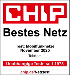 CHIP Netztest 2025 – bestes Mobilfunknetz
