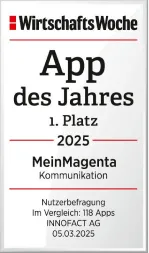 WirtschaftsWoche: App des Jahres 2025 – MeinMagenta